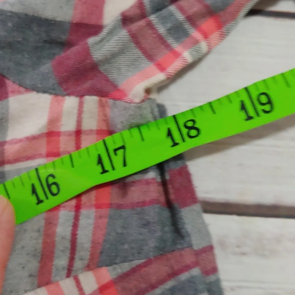 VINTAGE LABEL J. CREW PLAID FLANNEL BUTTON DOWN